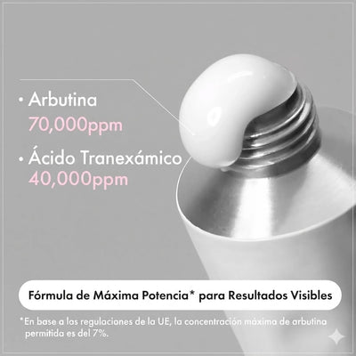 Crema Arbutin 7.0 + TXA 4.0,/ Eficacia Dermatológica