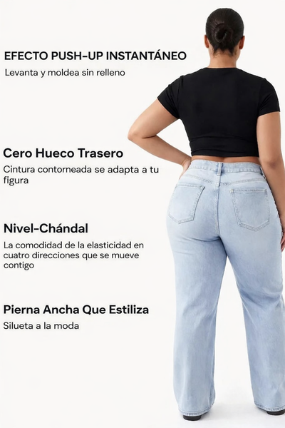 Jeans Holgados con Efecto push-up