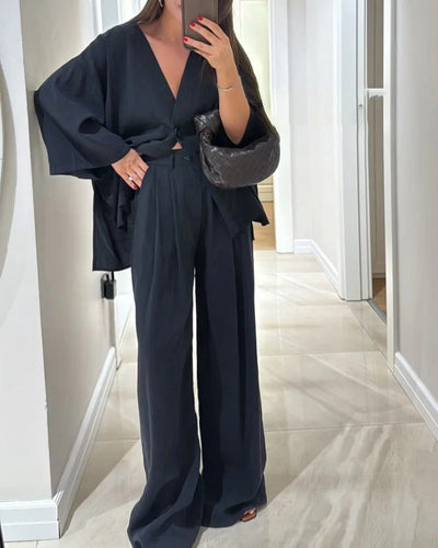 Céline | Conjunto con escote en V