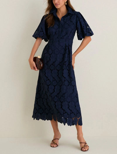 Vestido Delaney con ojales