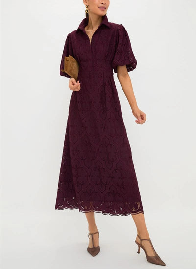 Vestido Delaney con ojales