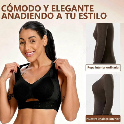 Sujetador corrector de postura sin varillas 2X1