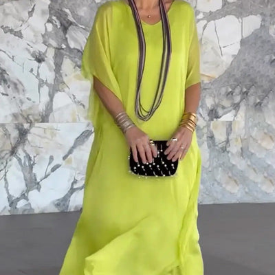 Vestido transpirable con cuello en V
