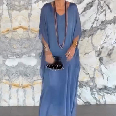 Vestido transpirable con cuello en V