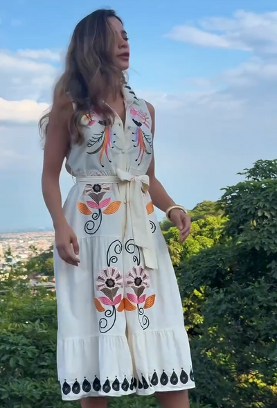 Vestido Bordado Tulum Chic
