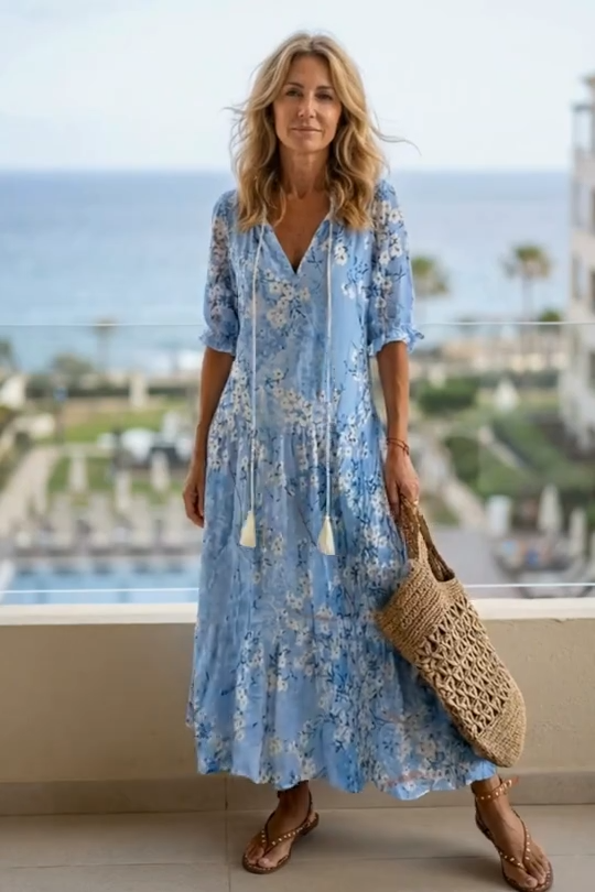 Bettina - Vestido largo bohemio
