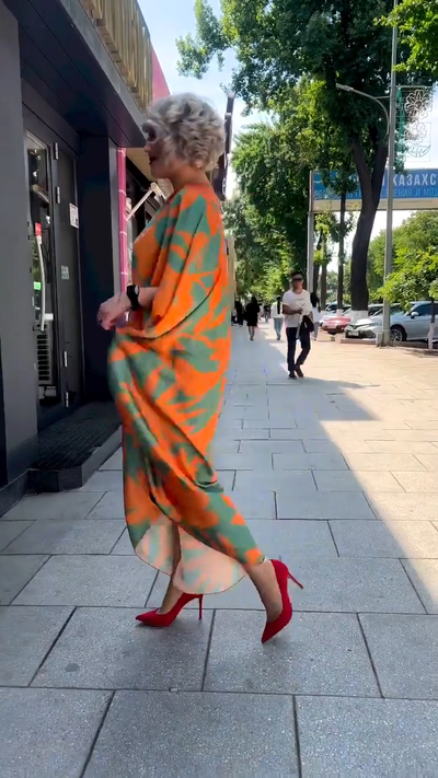 Elegante Vestido Kaftán Tulipán